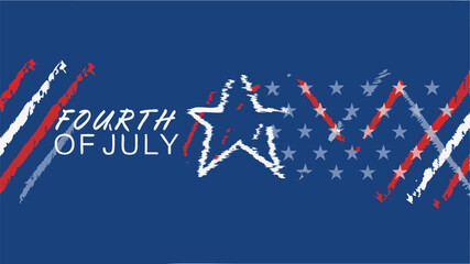 Fourth of july themed background with stars, stripes, and patriotic color scheme in a festive design