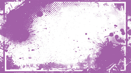 Obraz premium Abstract purple paint splatter on white background. Violet color powder explosion, isolated on white Cosmetic Powder Scattered 
