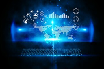 Futuristic technology interface