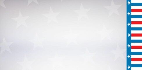 Naklejka premium American flag against stary background