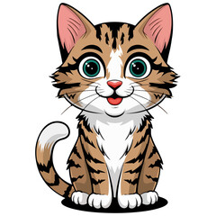 vector illustration of a cat