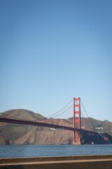 View of bridge on the sea