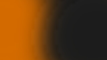 Abstract blurred gradient background with warm orange blending into dark black tones, perfect for modern design, web, or presentation templates