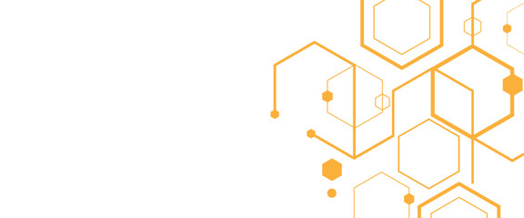Vector creative idea technology or science hexagons pattern.