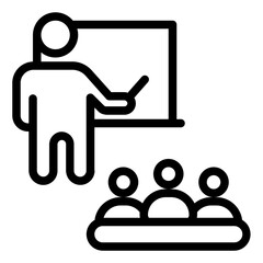 Training Icon in Line Style