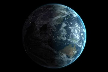 Space view of globe earth