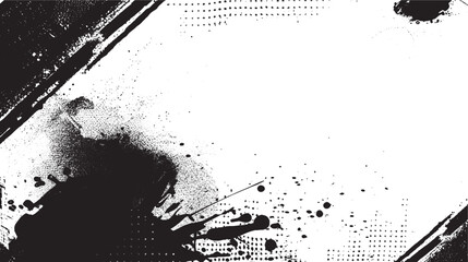 . Dots pop art comics sport style vector illustration Vector abstract style black paintbrush design banner templates
