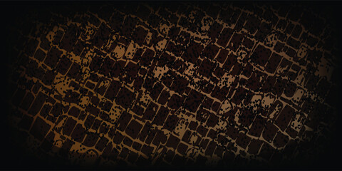 Old cement wall texture black brown background abstract dark light color design with grunge gradient background.