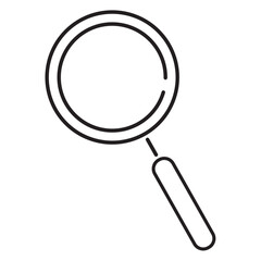 Minimalist Magnifying Glass outline Icon