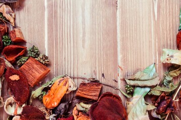 Thanksgiving decoration on table