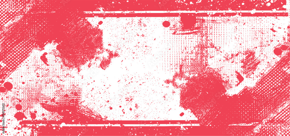 Poster abstract grunge texture red, pink and white background soft pink abstract halftone background with d