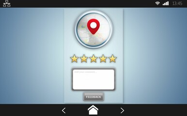 Screenshot of a rating service