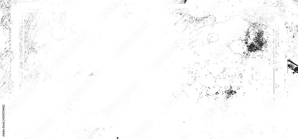 Aufkleber grunge chaotic random pattern on transparent background. monochrome abstract dusty worn scuffed back