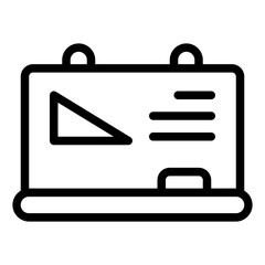 Blackboard Icon in Line Style