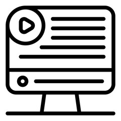Course Icon in Line Style