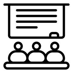 Classroom Icon in Line Style