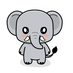 Fototapeta premium elephant animal cartoon cute charakter