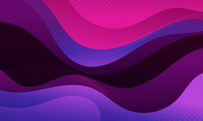 Abstract background with flowing amethyst like waves.