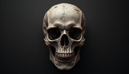 Fototapeta premium Close-up of a detailed human skull.