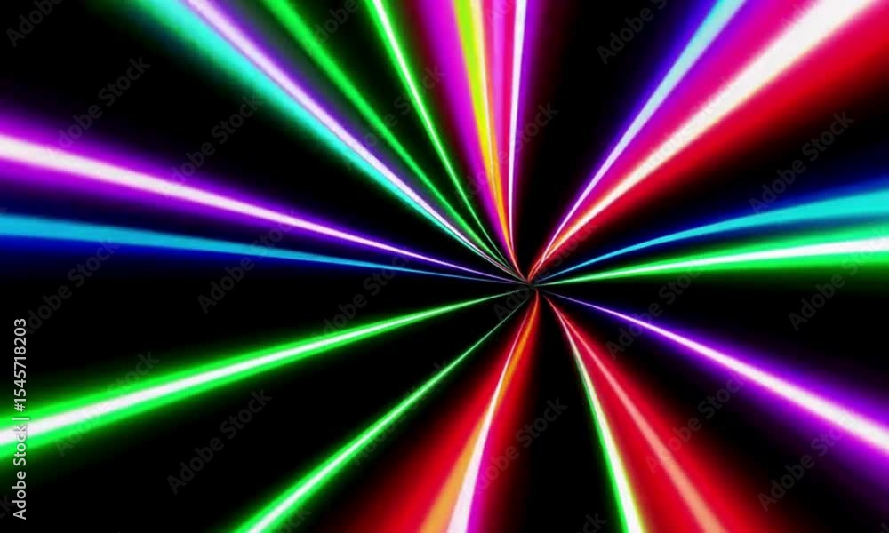 Poster radiant burst of energy: a captivating abstract composition featuring vibrant streaks of light emana
