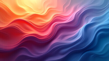 Obraz premium Colorful abstract waves background with smooth transitions and fluid art