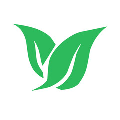 Leaves icon set. Leaves icon on transparent background. Collection green leaf. Eco leaves collection. Ecological concept.