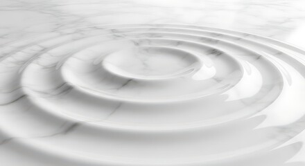 Fototapeta premium Water Ripple on Marble Surface