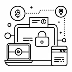 Gear with wallet icon	