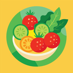 Fresh Cucumber and Tomato Salad