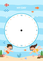 여름방학 생활계획표_바다탐험