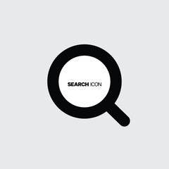 Search Icon vector illustration template, magnifying glass symbol, search icon clip art , zoom in and zoom out symbol, Magnifying glass sign isolated