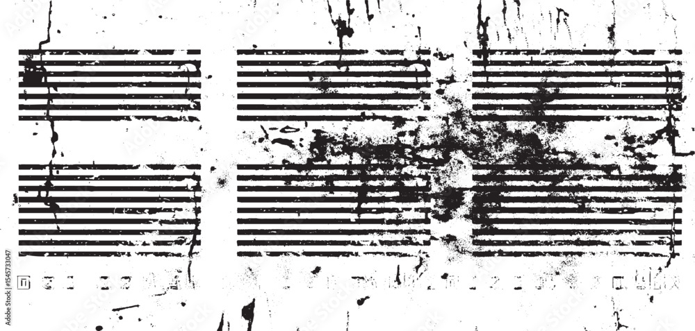 Poster grungy texture background distressed separators. vector isolated paintbrush set. chinese rough dirty