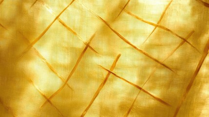 Golden Fabric Texture with Diagonal Lines