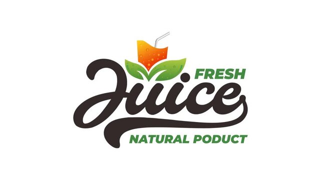 Fresh Juice Logo Animation