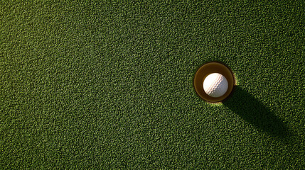 top down view of a golf putting green grass texture