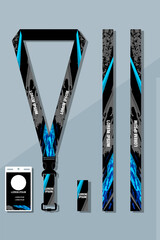 Corporate Lanyard and ID Card Design EPS 10
