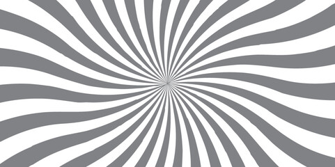 Sunburst Modern retro vintage sunrise sunbeam element spiral striped. Spiral starburst and striped pattern abstract geometric retro sunrays line wavy texture.	