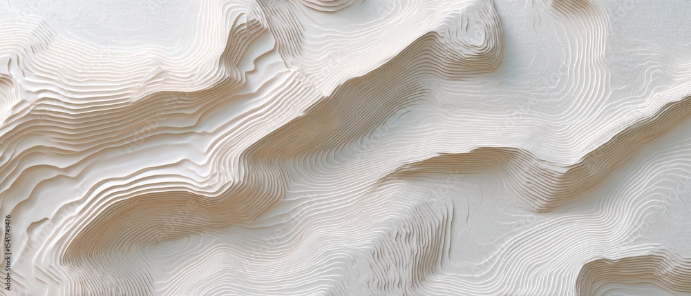 Poster minimalist topographic map with clean contour lines and geometric abstract terrain pattern for moder