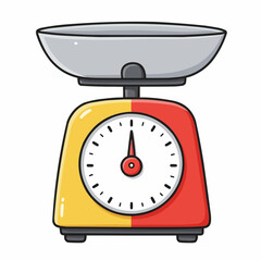 Analog scale. isolated on white background. vector illustration. measuring Analog scale clip art.