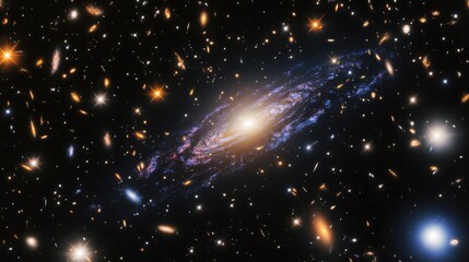 Galaxy NGC 4535 in Virgo Cluster