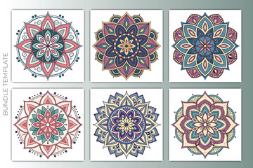 Lineal mandala background