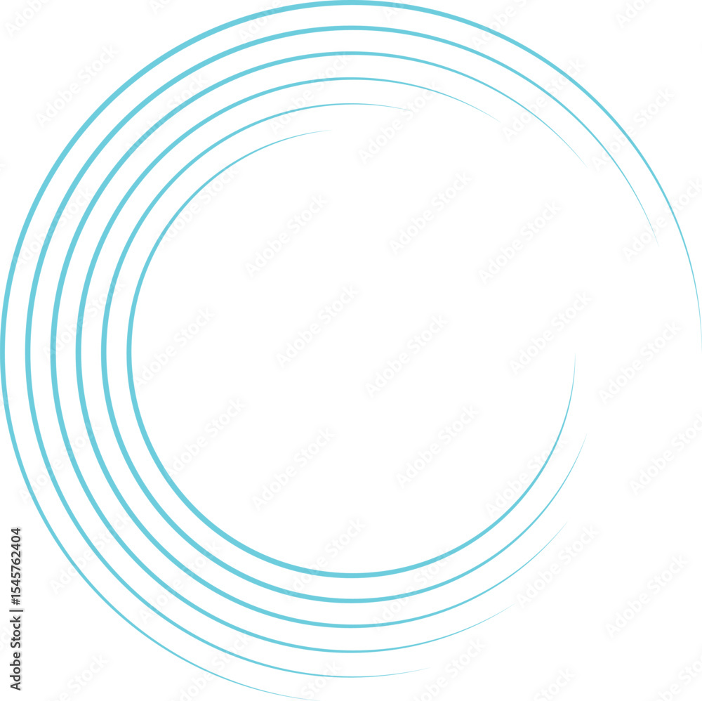 Poster colorful abstract circles swirl on a vibrant blue background, creating a dynamic wave pattern perfec