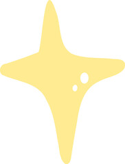 Cute Yellow Star Illustration