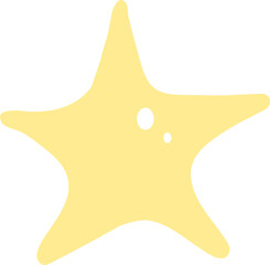Cute Yellow Star Illustration