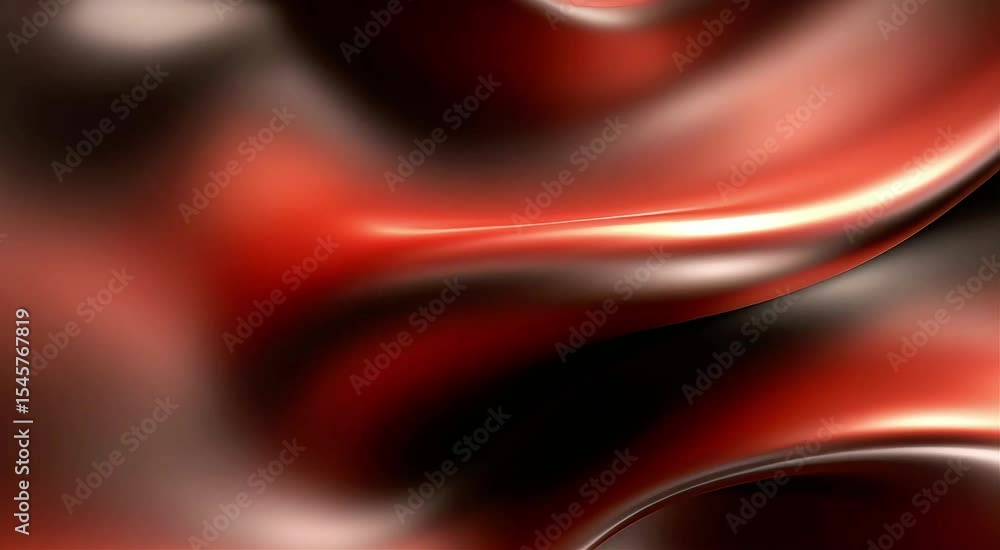 Poster abstract red and black flowing fabric background.