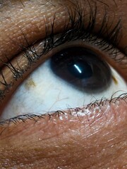 close up of eye