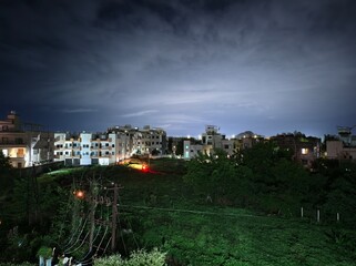 night view of the city