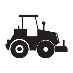 toy tractor isolated on white