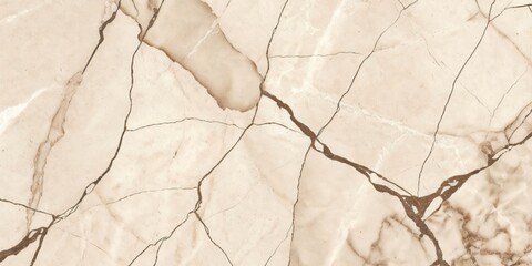 Beige marble texture with brown veining and cracks