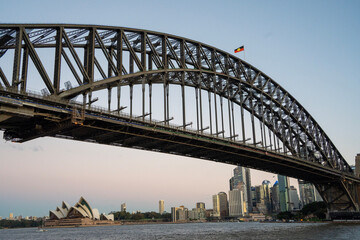 Obraz premium sydney harbour bridge, sdyney opera house, Australia